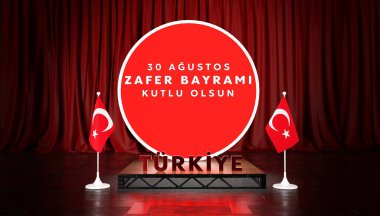 Türk Bayrağı, 30 Ağustos Zafer Günü - Türkiye Arkaplan Tasarımı