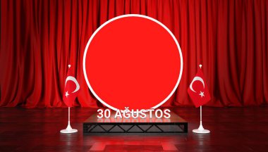 Türk Bayrağı, 30 Ağustos Zafer Günü - Türkiye Arkaplan Tasarımı