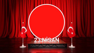 23 Nisan, Çocuk Günü ve Türk Bayrağı Görsel Tasarımı