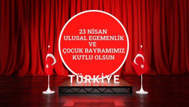 23 Nisan, Çocuk Günü ve Türk Bayrağı Görsel Tasarımı