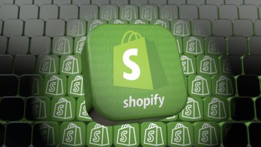 Alışveriş, e-ticaret platformu - Logo Görsel Sunumu.