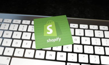 Alışveriş, e-ticaret platformu - Logo Görsel Sunumu.