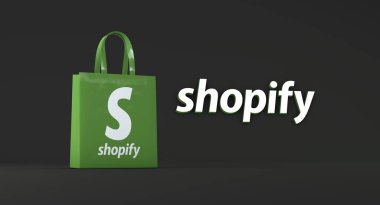 Alışveriş, e-ticaret platformu - Logo Görsel Sunumu.