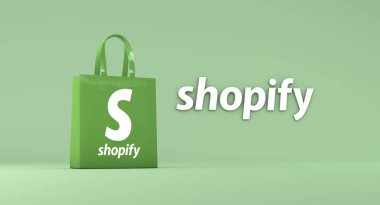 Alışveriş, e-ticaret platformu - Logo Görsel Sunumu.
