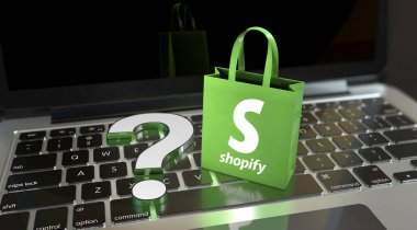 Alışveriş, e-ticaret platformu - Logo Görsel Sunumu.