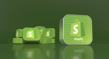 Alışveriş, e-ticaret platformu - Logo Görsel Sunumu.