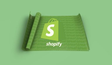 Alışveriş, e-ticaret platformu - Logo Görsel Sunumu.