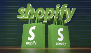 Alışveriş, e-ticaret platformu - Logo Görsel Sunumu.