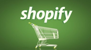 Alışveriş, e-ticaret platformu - Logo Görsel Sunumu.