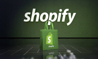 Alışveriş, e-ticaret platformu - Logo Görsel Sunumu.