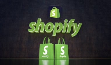 Alışveriş, e-ticaret platformu - Logo Görsel Sunumu.