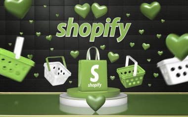 Alışveriş, e-ticaret platformu - Logo Görsel Sunumu.