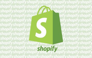 Alışveriş, e-ticaret platformu - Logo Görsel Sunumu.