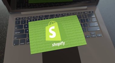 Alışveriş, e-ticaret platformu - Logo Görsel Sunumu.