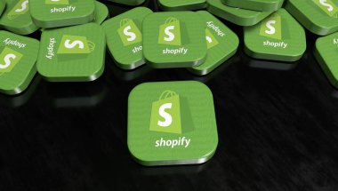 Alışveriş, e-ticaret platformu - Logo Görsel Sunumu.