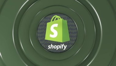 Alışveriş, e-ticaret platformu - Logo Görsel Sunumu.