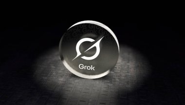 Grok Logosu, Yapay Zeka Platformu - Sosyal Medya Konsepti.