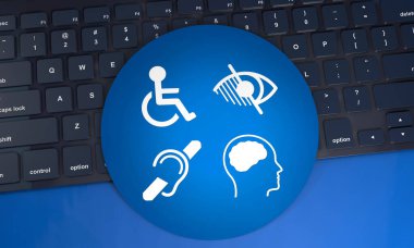 Engelli, Engelli İşaretleri, Simgeler Görsel Sunumdur. 