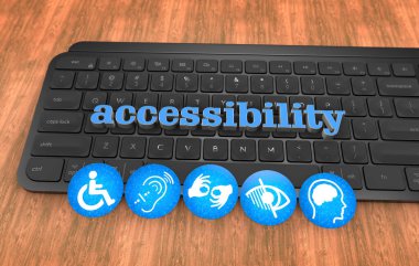 Engelli, Engelli İşaretleri, Simgeler Görsel Sunumdur. 