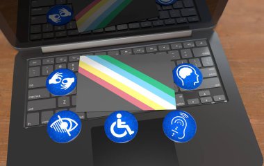 Özgün Engelli Gururu Bayrağı - Görme Engelli Sanatı, Engelli İşaretleri