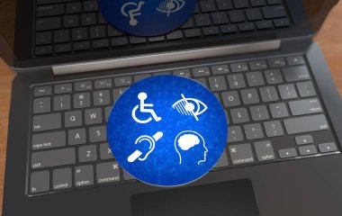 Engelli, Engelli İşaretleri, Simgeler Görsel Sunumdur. 