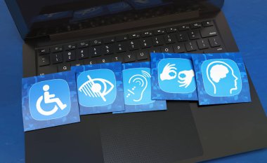 Engelli, Engelli İşaretleri, Simgeler Görsel Sunumdur. 