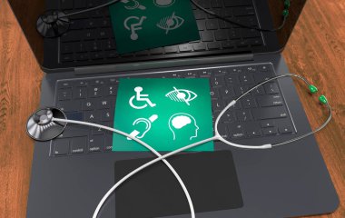 Engelli, Engelli İşaretleri, Simgeler Görsel Sunumdur. 