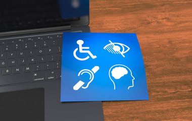 Engelli, Engelli İşaretleri, Simgeler Görsel Sunumdur. 