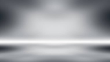 Boş oda studio gradyan arka planı için kullanılan gri ve ürün görüntüleme