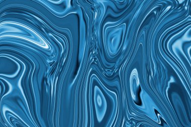 Mavi mermer soyut arkaplan. Renkli mürekkep suluboya hareketli duvar kağıdı.