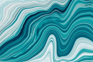 Mavi mermer soyut arkaplan. Renkli mürekkep suluboya hareketli duvar kağıdı.