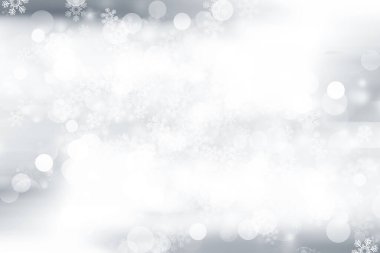 Beyaz pullu alevler soyut arkaplan bulanıklığı. Kar Bokeh Noel 'i Güzel parlak Noel ışıklarını bulanıklaştırdı.