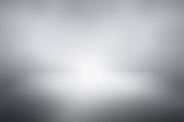 yumuşak gri studio Oda arka plan, gri zemin zemin ile spot.