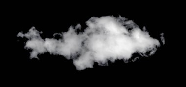 Siyah arka planda beyaz bulut. Geniş gökyüzü ve kara bulutlar.