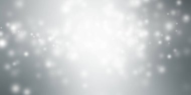 Beyaz bulanık arkaplan. Bokeh Noel 'i güzel, parlak Noel ışıklarını bulanıklaştırdı