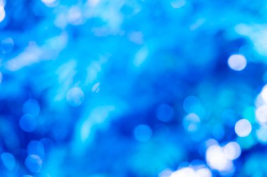 Soyut mavi arkaplan. Mavi arkaplanda ışıklar.