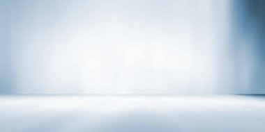 Hafif mavi degrade arka plan. Görüntüleme ürün için boş oda