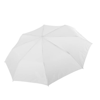 Mock-up of white umbrella isolated on white background