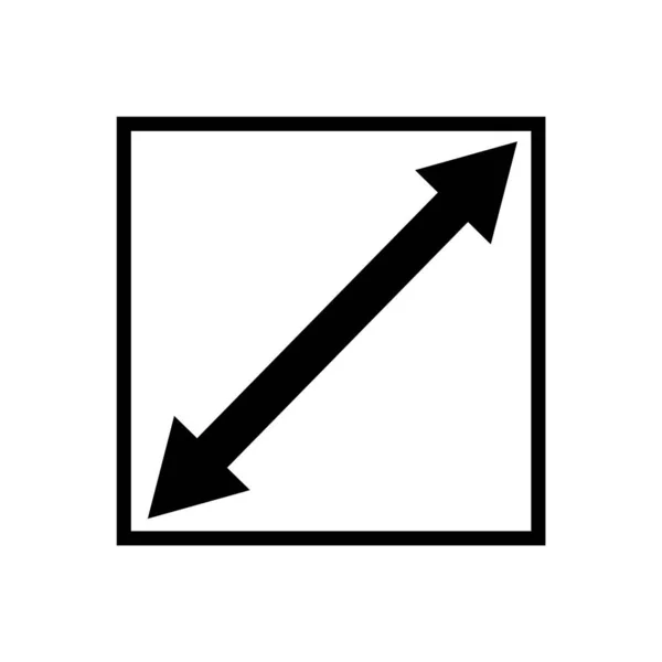 black arrow two way icon isolate.