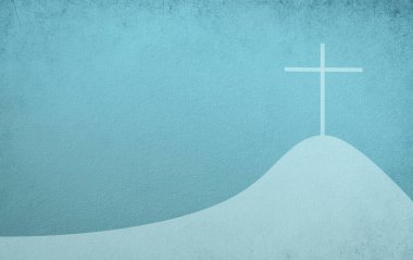 Cross on the mountain, belief, faith and spirituality, resurrection of Jesus Christ at Easter, christianity 