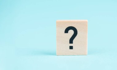 Question mark, education and business concept, searching for answers, thoughts for solving a problem, having doubts