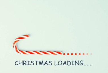 Noel için şeker kamışı doldurma barı, mevsimlik tatiller, xmas tebrik kartı, fotokopi alanı