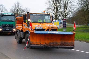 Çiftçi protestosu, hükümetin tarım dizel ve araç vergisi muafiyetlerini kaldırma planını kınamak, traktörlerle birlikte 8. 2024 'te Almanya' nın Trier kentinde gösteri yapmak.