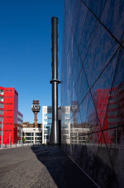 Le Fonds Belval Esch sur Alzette, Lüksemburg demir ve çelik endüstrisinin merkezi, eritme çalışmaları ve modern mimari ile karıştırılmış fırın, 10.06.2024