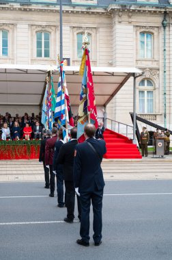 Lüksemburg Ulusal Günü, Grandük 'ün doğum günü kutlamaları, Lüks ordu, polis, itfaiye, kurtarma ve silahlı kuvvetler ile askeri geçit töreni, Lüksemburg şehri, 23.06.2024