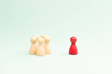 Grup lideri, takım olarak çalışıyor, yeni fikirler, hedefler, planlar ve başarı stratejisi, takım çalışması ve liderlik konsepti