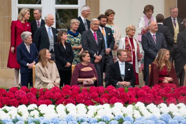 Henri, Grand Duke of Luxembourg, duchess Maria Teresa abdicated the throne to Guillaume, celebration to accession in Luxembourg city, october 3rd 2025
