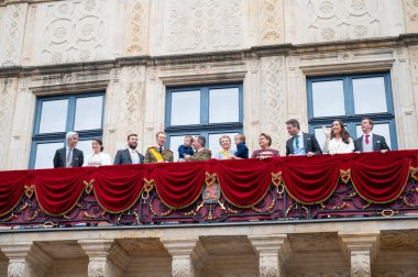 Guillaume, Grand Duke Luxembourg, duchess Stephanie, sons, siblings, parents Grand Ducal palace, Henri abdicated throne, celebration accession in Luxembourg, october 3rd 2025