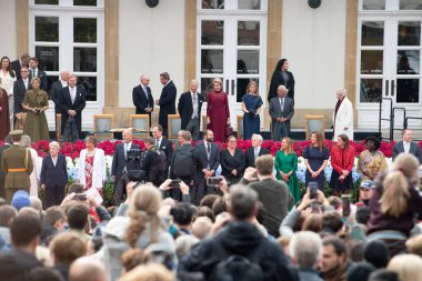 Guillaume, Grand Duke of Luxembourg celebration, royalty of Europe and crowd, throne accession in Luxembourg, october 3rd 2025