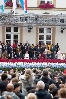 Guillaume, Grand Duke of Luxembourg celebration, royalty of Europe and crowd, throne accession in Luxembourg, october 3rd 2025